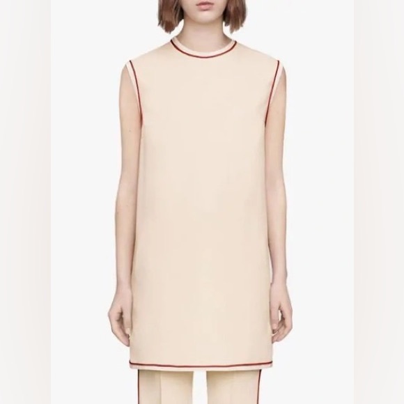 Gucci Dresses & Skirts - Gucci piped stretch cady tunic top
